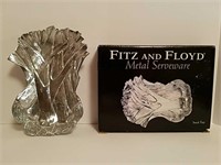 Fitzgerald & Floyd Metal Snack Tray