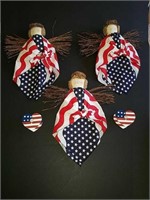 Patriotic Angels and Bird Houses