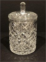 Beautiful Crystal Lidded Jar