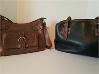Two Leather Look Purses