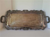 Huge Silver Plate Serving Tray