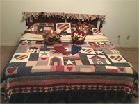 Beautiful Americana Bedding & Matching Decor