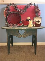 Watermelon Bench & Country Decor