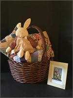 Beautiful Unfinished Quilt, Large Basket & More