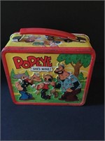 Vintage Metal Popeye Lunch Box