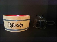 Popcorn Maker and Lined Bucket