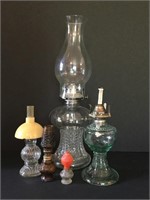 Vintage Oil Lamps & Miniatures