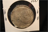 1938-E German WWII 2 Reichsmark Silver Coin