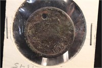 1845 Large cent with hole