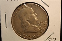 1961-D Franklin Silver Half Dollar