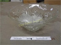 Punch Bowl Set with 8 Glasses
