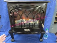 crofton electric fireplace heater - black