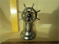 Neat lighter shaped as a ship wheel; Made in USA