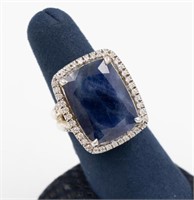NEW John Hardy Batu Blue Sapphire Slice Ring with