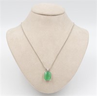 NEW John Hardy Batu Emerald Magic Cut Necklace