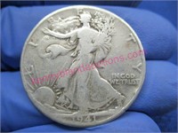 1941 walking liberty silver half-dollar