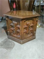 Side Table with Storage Cabinet