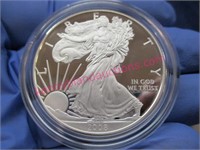 2008 silver eagle proof dollar in box (1oz.999)
