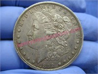 1892 morgan silver dollar