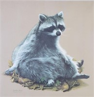 Charles Frace' Raccoon Print