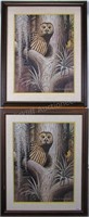 Two Don R. Eckelberry Owl Prints