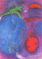 After Chagall Lithograph, Lamon's and Dryas' Dream