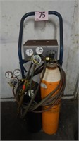 WELDING TANKS WITH GAUGES AND ASSORTED ACCESSORIES