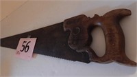 OLD HAND SAW BY E.C. ATKINS& CO. INDIANAPOLIS,