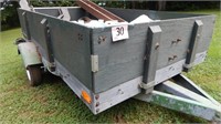8'6"X4'9" TRAILER WITH REMOVABLE SIDE PANELS