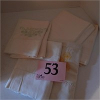 6 STANDARD EMBROIDERED PILLOW CASES
