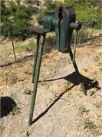 Large Vise On Stand