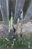 pruners and garden tools