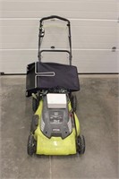 3N1 Ryobi battery powered push lawn mower, with