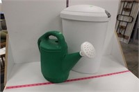 Garbage pail and watering can