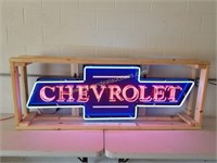 New Chevrolet Bowtie Neon Sign 6' x 2'