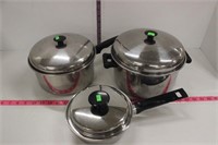 3 pieces of cookware