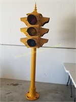 4 Way Traffic Signal Curb St. Sign Pole
