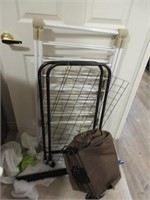 Laundry cart and drying rack