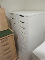 Two tall drawer units