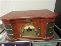 Vintage style radio, record player & CD player