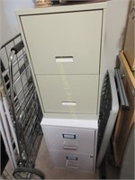 Two filing cabinets