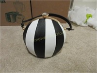 Black and white unusual purse