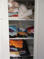 Closet full of towels and blankets