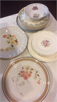 Miscellaneous floral dishes old