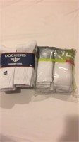 Two packages athletic socks
