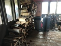 Wood Pile In House