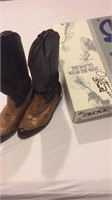 Size 9 ostrich cowboy boots