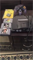 Nintendo 64 game console remote games and memory
