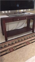 Wood TV table