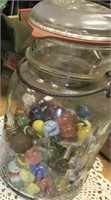 JAR OF OLD MARBLES